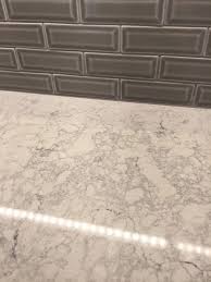 Caesarstone Montblanc Quartz Msi Dove Gray Beveled 2x6 Tile