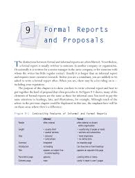 Formal Reports And Proposals