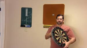 how to setup a dart board with