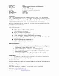 Banking Resume Examples Lovely Skills And Abilities Customer Service
