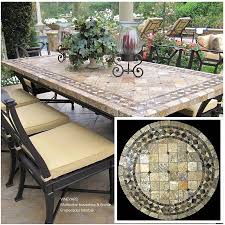 Vineyard Mosaic Stone Tile Table Top