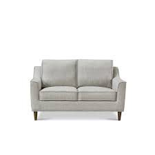 lune 2 seater fabric sofa linen