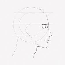 side profile drawing a step by step