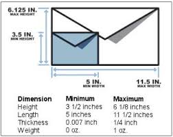 Letter Size Requirements For 46 Postage Rates Postage