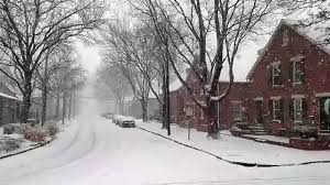 snowy german village columbus ohio