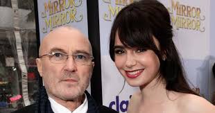 The famous actress and rock legend phil collins' daughter, lily collins, has shared an adorable throwback photo to mark her father's 70th birthday on saturday. Lily Collins Letter To Phil Collins Forgiving Him For Not Being The Dad She Wanted Him To Be Shows The Pain Of Unloved Daughters
