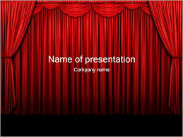 Curtain Powerpoint Template Infographics Slides