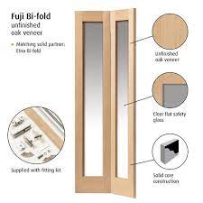 Fuji Internal Oak Glazed Bi Fold Door