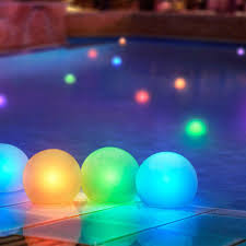 Amazon Com Set Of 12 Mood Light Glow Balls For Pools Ponds More Battery Operated 3 Round Floating Pool Lights With Color Changing Led Landscape Lighting Garden Outdoor