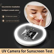 uv camera visualize sunscreen makeup