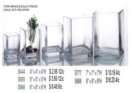 Square Cube Glass Vase 4 8 Opening