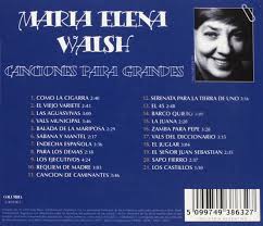 Poesía sensual, perdurable y romántica. Canciones Para Grandes Maria Elena Walsh Amazon De Musik