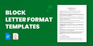 block letter format template 8 free