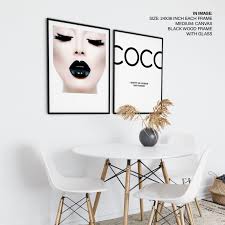 Modern Fashion Girl Coco Chanel Wall