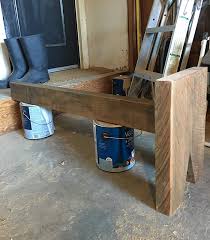 Diy Pipe Leg Desk Rustic Wood Bench