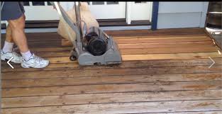 the best time to use a deck sander