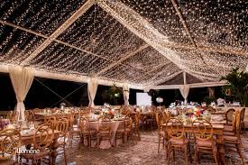 Twinkle Lights Tent Canopy At The Vizcaya Museum And Gardens