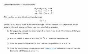 Linear Equations 7x7 2x2