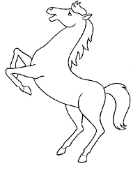 Horse Template Animal Templates Horse Coloring Pages