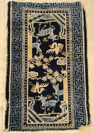 antique peking deers birds rug rugs