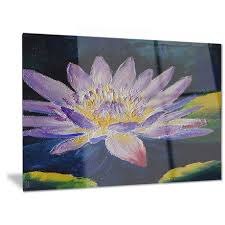 design art purple lotus flower fl