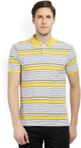 Parx Striped Mens Polo Neck Black Blue T Shirt Buy Parx