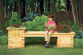 Planter Bench Outdoor Planters