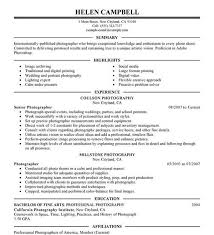 Photography Resume Templates Photographer Resume Template 10