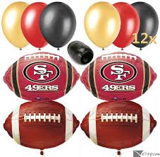 san francisco 49ers football balloon