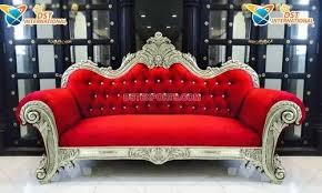 Maharaja Silver Throne Wedding Sofa Set