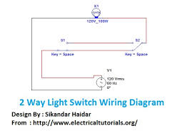 2 way light switch with power feed via switch (two lights). 2 Way Light Switch Wiring Diagram Staircase Wiring Connection Electrical Tutorials In Hindi Urdu