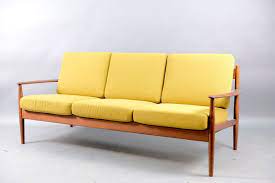 mid century danish teak sofa by grete