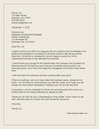Example Of Resignation Letter Sample English Pdf Acceptance