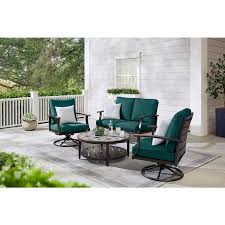 Green Cushions Outdoor Seating Set