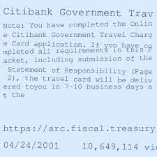 It will take citibank approximately 4 weeks to set up an individual government travel card program. Citibank Online Government Travel Card Login Login Page