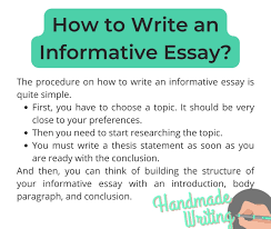 how to write an informative essay guide