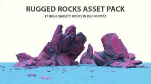 rugged rocks et pack 3d model cgtrader