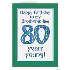 These photographs offer inspirational ideas that are simple for anyone. Blue Green White 80th Birthday Brother In Law Card Zazzle Com 80th Birthday Cards Dad Birthday Card Dad Cards