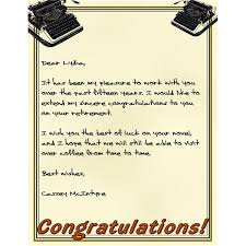 Congratulations On Your Retirement Letter Fabulous Letter Aspx