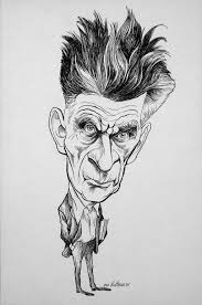 the theatre of the absurd waiting for godot analysis writework waiting for godot english caricature of samuel beckett nobel prize winner and author of the internationally acclaimed