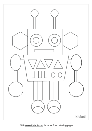 Free printable shapes coloring pages. Robot Shapes Coloring Pages Free Fairytales Stories Coloring Pages Kidadl