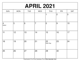 April 2021 colorful turquoise calendar in pdf, word and excel. April 2021 Calendar Free Calendars To Print Calendar Printables Free Calendar