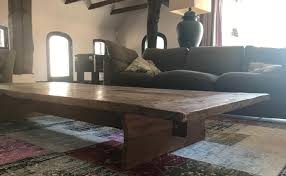 Large Robust Coffee Table Made From An
