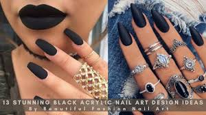 Móng tay đẹp là page để kim nhung chia sẻ đến quý vị video dạy vẽ móng tay bột. 13 Stunning Black Acrylic Nail Art Design Ideas