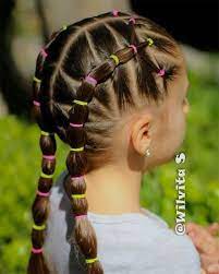 The braid would end up looking like the messy bun and the bow and ribbons would end up looking like pippy longstocking! 40 Best Easter Hairstyle Looks Ideas For Kids Girls Easter Hairstyles Hairstyle Look Hair Styles