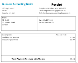 Word Receipt Template Business Accounting Basics