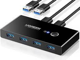 ugreen usb 3 0 sharing switch selector 4 port 2 computers peripheral switcher 2