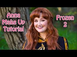 frozen 2 anna make up tutorial party