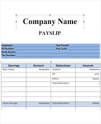The pay slip can be kept as a record of salaries paid to an employee for getting rid of. Salary Slip Template 20 Ms Word Excel Pdf Formats Free Payslip Templates Payroll Template Salary Ms Word