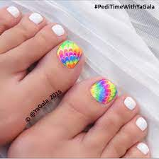beautiful spring toe nails design ideas